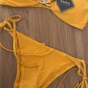 Zaful Mustard Bikini Set